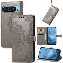 MY Boutique1 Google Piksel 9 Pro Xl Için Flip Case Zarif Desen Darbeye Basit (Yurt Dışından)