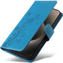 MY Boutique1 IPhone 15 Için Flip Case Pro Max Flip Çiçek Cardyuvaları Deri (Yurt Dışından)