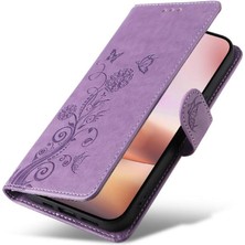 MY Boutique1 IPhone 16 Için Flip Case Artı Çiçek Flip Kart Yuvaları Deri (Yurt Dışından)