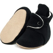 Ella Bonna Polar Bebek Pandufu, Kaydırmaz Taban, Ev Botu, Kreş Ayakkabısı Patik, Siyah