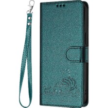 MY Boutique1 Samsung Galaxy Xcover7 Kedi Rfıd Kart Yuvası Tutucu Kickstand Cüzdan (Yurt Dışından)