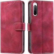 MY Boutique1 Sony Xperia 10 Iı Cüzdan Kart Yuvaları Için Flip Case Bilek Kayışı Pu Deri (Yurt Dışından)