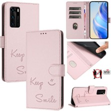 MY Boutique1 Huawei P40 Flıp Kapak Için Rfıd Engelleme Pu Deri Kart Tutucu Cüzdan (Yurt Dışından)