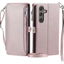 Mays Boutique Samsung Galaxy A14 Için Crossbody Durumda 4g/5g Fermuar Faturaları Yuvası Uzun 9 Kart (Yurt Dışından)