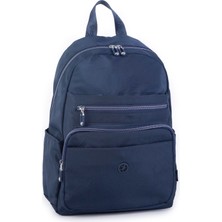 Nas Bag Unisex Büyük Boy Çok Gözlü Su Geçirmez Sırt Çantası Lacivert