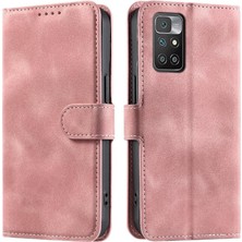 Mays Boutique Xiaomi Redmi Için Flip Case 10 4g 2022 Bilek Kayışı Pu Deri Manyetik Kart (Yurt Dışından)