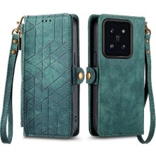 Mays Boutique Xiaomi 14T Pro Için Flip Case Cüzdan Kapak Çevirin Deri Kılıf Basit (Yurt Dışından)