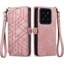 Mays Boutique Xiaomi 14T Pro Için Flip Case Cüzdan Kapak Çevirin Deri Kılıf Basit (Yurt Dışından)