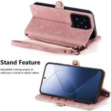 Mays Boutique Xiaomi 14T Pro Için Flip Case Cüzdan Kapak Çevirin Deri Kılıf Basit (Yurt Dışından)