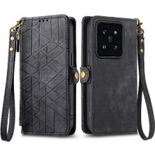 Mays Boutique Xiaomi 14T Pro Için Flip Case Cüzdan Kapak Çevirin Deri Kılıf Basit (Yurt Dışından)