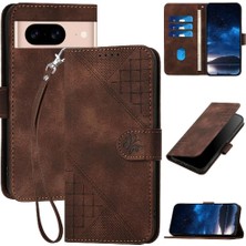 Mays Boutique El ile Google Piksel 8A Yüksek Kaliteli Deri Telefon Kılıfı Için Flip Case (Yurt Dışından)