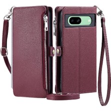 Mays Boutique Google Piksel 8A Uzun Kordon Rfıd Engelleme Durumda Cüzdan Için Crossbody Durumda (Yurt Dışından)