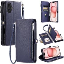 Mays Boutique IPhone 16 Için Crossbody Durumda Artı Uzun Kordon Fermuar Faturaları Yuvası Rfıd 9 (Yurt Dışından)