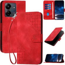 Mays Boutique Xiaomi Redmi 13C 4g Için Flip Case ve Kredi Kartı Yuvası Yüksek Kaliteli Telefon (Yurt Dışından)