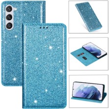 Mays Boutique Samsung Galaxy S24 Artı Flip Case Cüzdan Kart Tutucu Için Glitter Flip Case (Yurt Dışından)