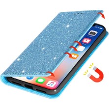 Mays Boutique Samsung Galaxy S24 Artı Flip Case Cüzdan Kart Tutucu Için Glitter Flip Case (Yurt Dışından)