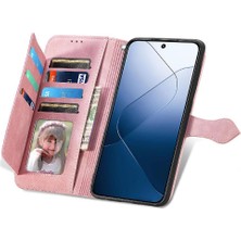 Mays Boutique Xiaomi 14T Pro Iş Çoklu Kart Yuvası Çok Renkli Cüzdan Flip Için Kılıf (Yurt Dışından)