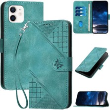 Mays Boutique IPhone 12/12 Pro Kabartmalı Kelebek ve Kredi Kartı Yuvası Için Flip Case (Yurt Dışından)