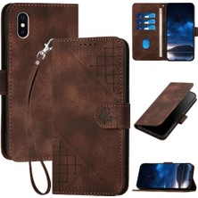 Mays Boutique IPhone X/xs ve Kredi Kartı Yuvası Kabartmalı Kelebek Yüksek Flip Case (Yurt Dışından)