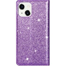 Mays Boutique IPhone 14 Için Glitter Flip Case Pu Deri Kart Tutucu Manyetik Kapatma (Yurt Dışından)