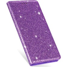 Mays Boutique IPhone 12 Kart Tutucu Manyetik Kapatma Pu Deri Için Glitter Flip Case (Yurt Dışından)