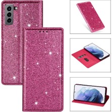 Mays Boutique Samsung Galaxy S21 Için Glitter Flip Case 5g Flip Case Cüzdan Pu Deri (Yurt Dışından)