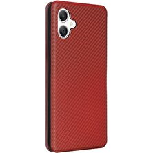 Mays Boutique Samsung Galaxy A06 Deri Folio Flip Case Tam Koruma Için Flip Case (Yurt Dışından)