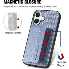 Mays Boutique IPhone 16 Için Kılıf Komple Kamera Güvenlik Rfıd Engelleme Manyetik Kart (Yurt Dışından)