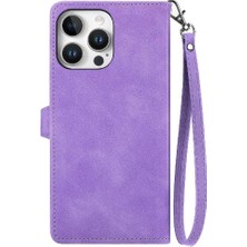 Mays Boutique IPhone 16 Pro Için Flip Case Çok Renkli Kapak Fermuar Tarzı Cüzdan Yuvası (Yurt Dışından)