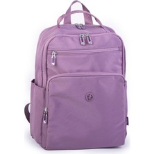 Nas Bag Unisex Büyük Boy Su Geçirmez (Waterproof)  Hafif Sırt Çantası Mor