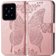 Mays Boutique Xiaomi 14T Pro Iş Için Çok Renkli Kanat Kelebek Cüzdan (Yurt Dışından)