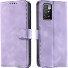 Mays Boutique Xiaomi Redmi Için Flip Case 10 4g 2022 Bilek Kayışı Pu Deri Manyetik Kart (Yurt Dışından)