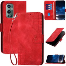 Mays Home1 Oneplus 9 Pro Için Flip Case Kabartmalı Kelebek Yüksek Kaliteli Deri Telefon (Yurt Dışından)