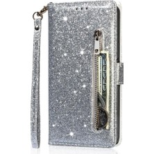 Mays Boutique Samsung Galaxy Z Zipper 3 5g Pu Deri Manyetik Için Fermuarlı Cebi Durumda (Yurt Dışından)