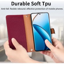 Mays Boutique Realme 13 Pro Cüzdan Için Flip Case Darbeye Aşk Deri Kılıf Fermuar (Yurt Dışından)