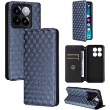 Mays Home1 Xiaomi 14T Pro Pu Deri Kart Yuvaları Için Flip Case Tutucu 3D Desen (Yurt Dışından)