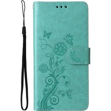 Mays Home1 Samsung Galaxy S24 Fe Flip Cardyuvaları Çiçek Deri Için Flip Case (Yurt Dışından)