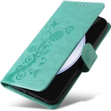 Mays Home1 Samsung Galaxy S24 Fe Flip Cardyuvaları Çiçek Deri Için Flip Case (Yurt Dışından)