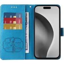 Mays Home1 IPhone 16 Pro Flip Deri Kart Yuvaları Çiçek Için Flip Case (Yurt Dışından)