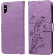 Mays Home1 IPhone x Için Flip Case/xs Flip Çiçek Cardyuvaları Deri (Yurt Dışından)