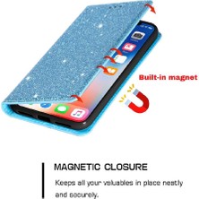 Mays Boutique Samsung Galaxy A53 5g Kart Tutucu Manyetik Kapatma Için Glitter Flip Case (Yurt Dışından)