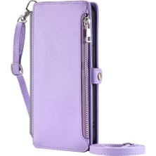 Mays Home1 Lg G6 Rfıd Engelleme Durumda Cüzdan Uzun Kordon Fermuar Için Crossbody Durumda (Yurt Dışından)