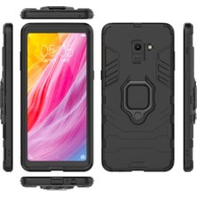 Mays Home1 Halka Araba Dağı Kickstand Kılıf Samsung Galaxy A8 Artı 2018 Metal Halka (Yurt Dışından)