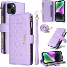 Mays Home1 IPhone 15 Için Flip Case Artı Darbeye Cüzdan Kart Yuvaları Kayış (Yurt Dışından)