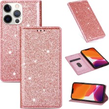 Mays Boutique IPhone 13 Için Glitter Flip Case Pro Max Flip Case Cüzdan Pu Deri Kart (Yurt Dışından)