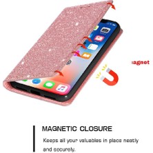 Mays Boutique IPhone 13 Için Glitter Flip Case Pro Max Flip Case Cüzdan Pu Deri Kart (Yurt Dışından)