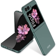 Zeyline Galaxy Z Flip 6 Kılıf Zore Sert Kıpta Kapak-Koyu Yeşil