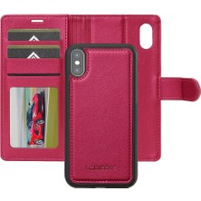 Mays Home1 IPhone Xr Bölünmüş Deri Cüzdan Telefon Kapak Için Flip Case Ayrılabilir 2 In 1 (Yurt Dışından)