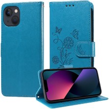 Mays Home1 IPhone 14 Için Flip Case Artı Kart Yuvaları Deri Flip Çiçek (Yurt Dışından)