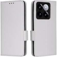 Mays Home1 Xiaomi 14T Pro Için Flip Case Kart Yuvaları Tutucu Cüzdan Pu Deri Yan (Yurt Dışından)